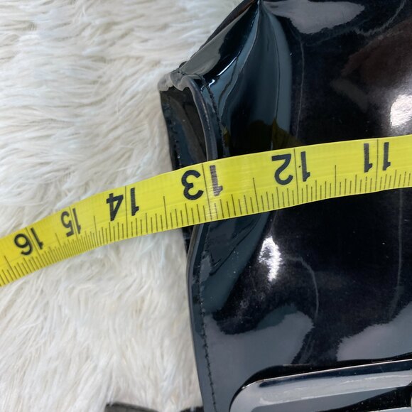 Ted Baker Black Patent Long Clutch Bag No Strap - Picture 7 of 10